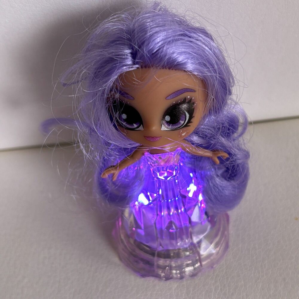 Shimmer N Sparkle Light Up Fashion Doll Purple Hair Color Changing LED Dress